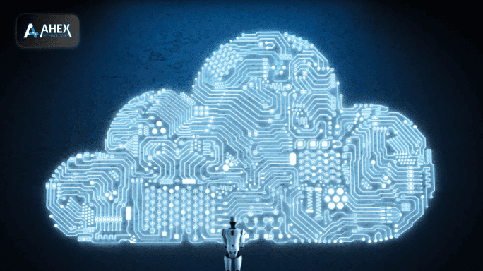 AI ethics and governance framework in cloud computing illustration